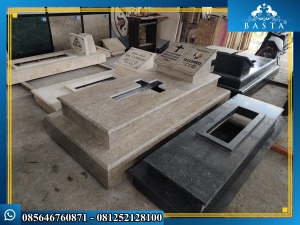 Gambar Makam 2 Tingkat Marmer Perlato Satin