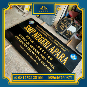 Produk Papan Nama Sekolah Granit