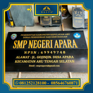 Terbaru!!! Papan Nama Sekolah Berkualitas