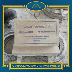 Design Nisan Kotak dari Marmer
